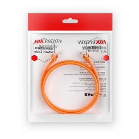 DS-1NP6UEC0 Hikvision Cordon de raccordement U/UTP Cat6 PVC 24AWG 0.5m gris