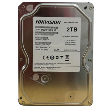 DS20HKVS-VX1 Hikvision Disque dur surveillance 2 To 3.5\