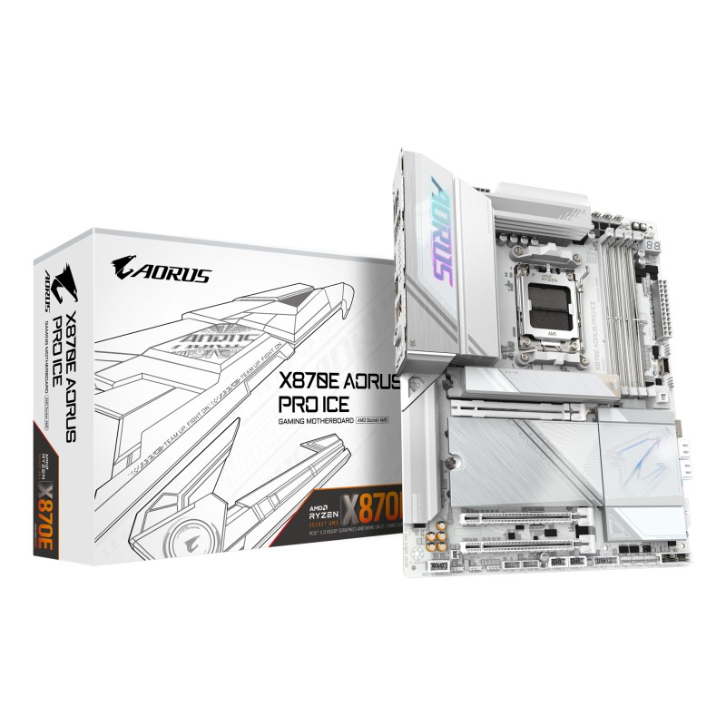 CM GIGABYTE X870E AORUS PRO ICE (sAM5) 4DDR5 PCIe5.0 2.5GbE WiFi7 ATX