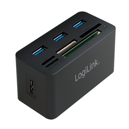 LOGILINK Hub USB3.0 3 ports avec Lecteur de cart | Atout PC's Reunion