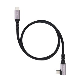 NANOCABLE Câble USB-C (M/M) 3.1 coudé 100W/5A 4K | Atout PC's Reunion