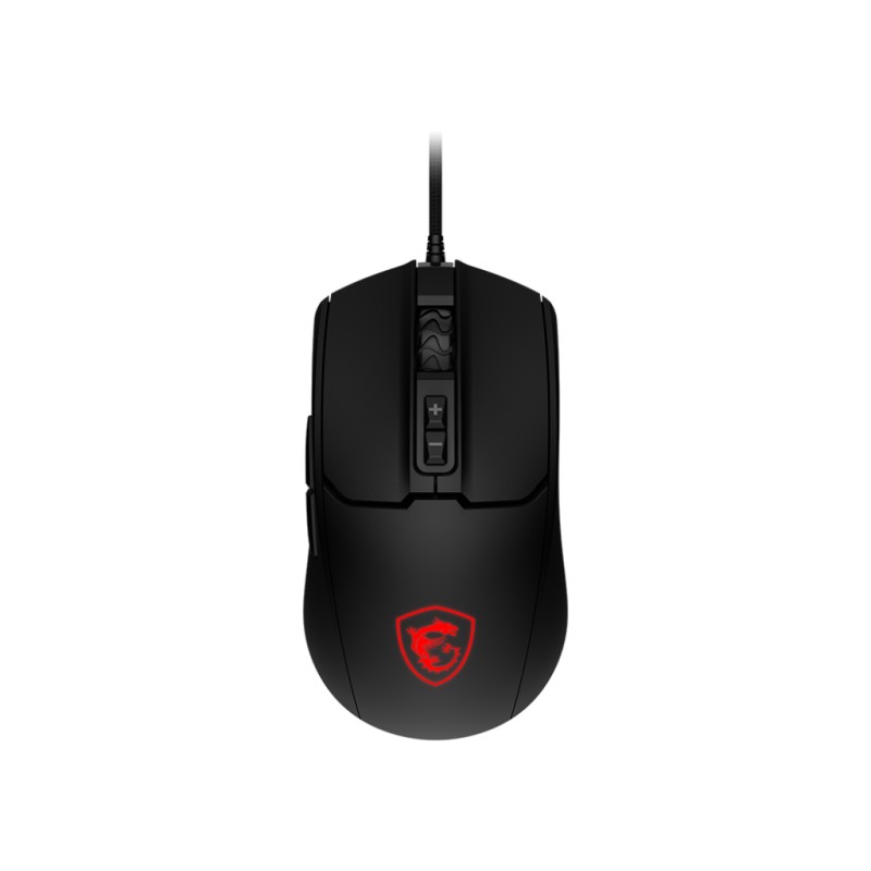 SOURIS MSI Forge GM100 GAMING 6400dpi ambidextre filaire USB Noir