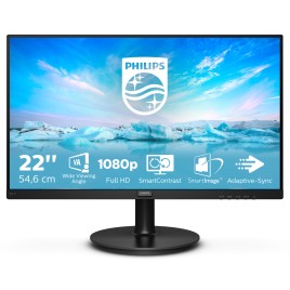Écran PHILIPS 21.5" 1920 x 1080, Dalle VA, Lumin | Atout PC's Reunion