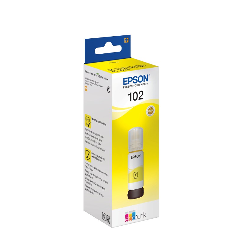 EPSON 102 EcoTank Pigment yellow ink bottle
