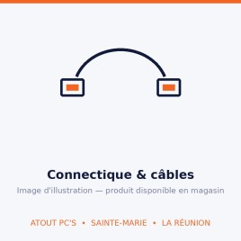 ADAPTATEUR IEC C14 (M) vers CEE 7 (F) Noir 80907 | Atout PC's Reunion