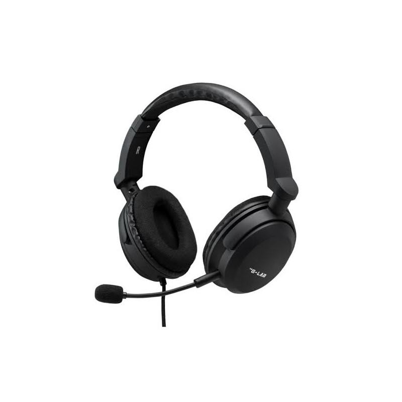 THE G-LAB KORP CARBON CASQUE GAMING +Micro détachable PC/PS4/XBOX