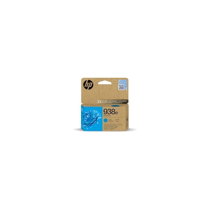 HP 938e Cartouche d’encre Cyan XL EvoMore - 1 650 pages