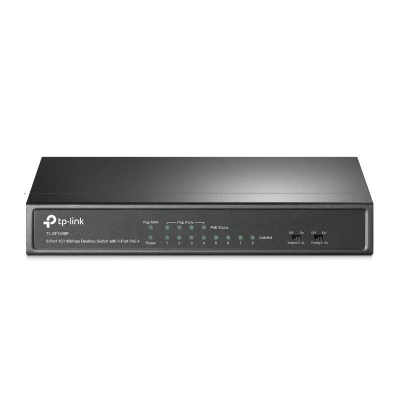 TP-LINK TL-SF1008P Switch 8 ports LAN 10/100 dont 4x PoE (66W)