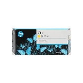 / CRT HP 738 300-ml Yellow DesignJet Ink Cartrid | Atout PC's Reunion