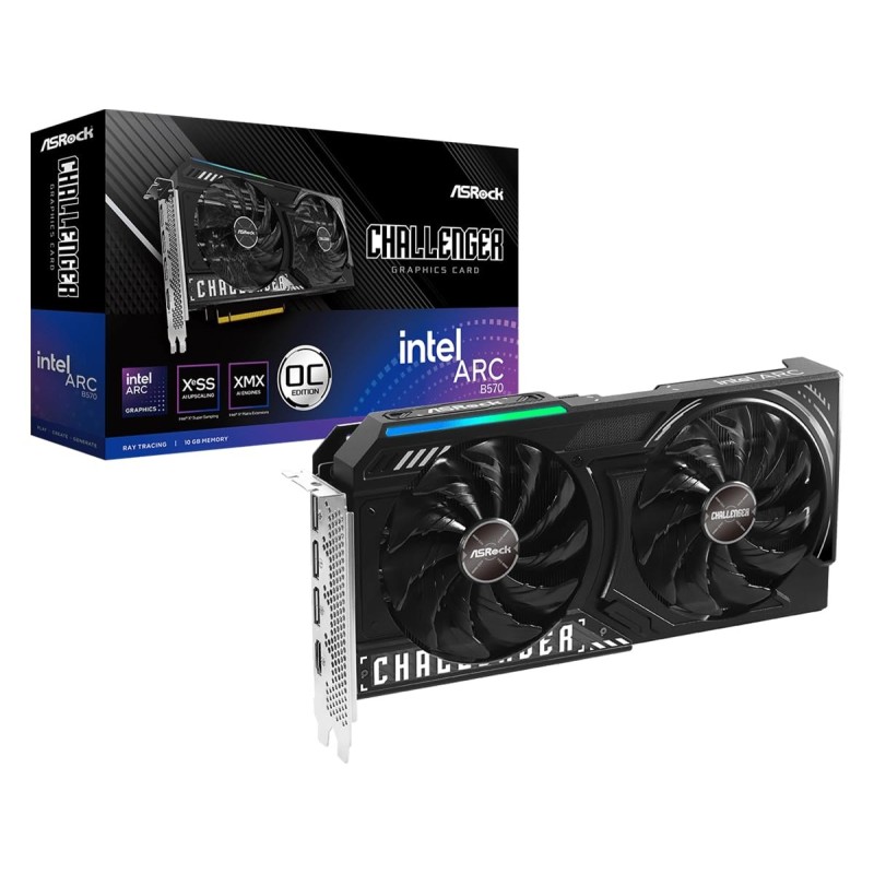 CV ASRock Intel Arc B570 Challenger OC 10Go - 90-GA5KZZ-00UANF