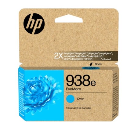 HP 938e Cartouche d’encre Cyan XL EvoMore - 1 650 pages