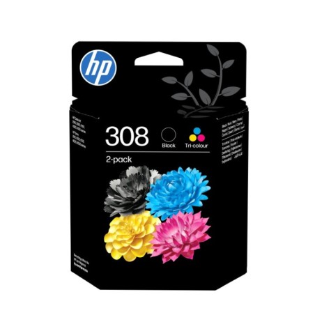 HP 308 Black/Tri-Color Ink Cartridge Combo 2-Pack/COMMANDE