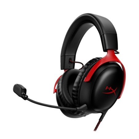 HyperX Cloud III Casque gamer filaire, 7.1 Virtual Surround - Rouge