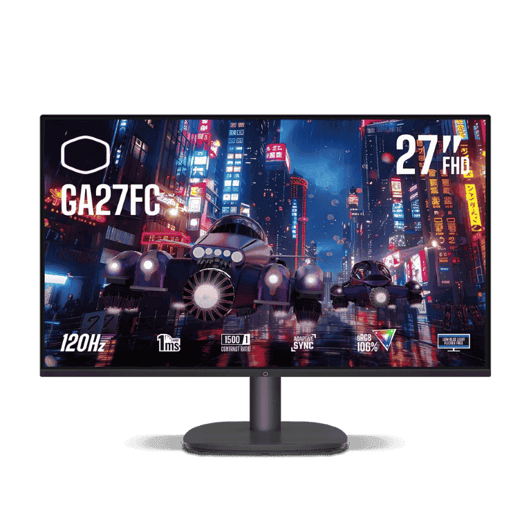 Écran PC Cooler Master GA27FC – 27" Full HD 120Hz IPS 1ms Adaptive Sync