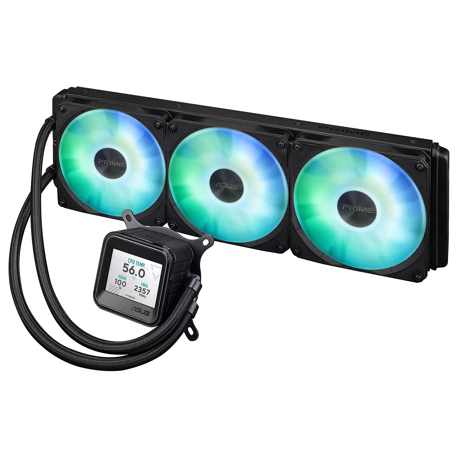 Watercooling Asus Prime LC 360 ARGB LCD - 360mm - Noir